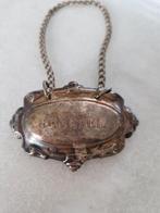 Oude verzilverde jenever hanger, Ophalen of Verzenden, Zilver