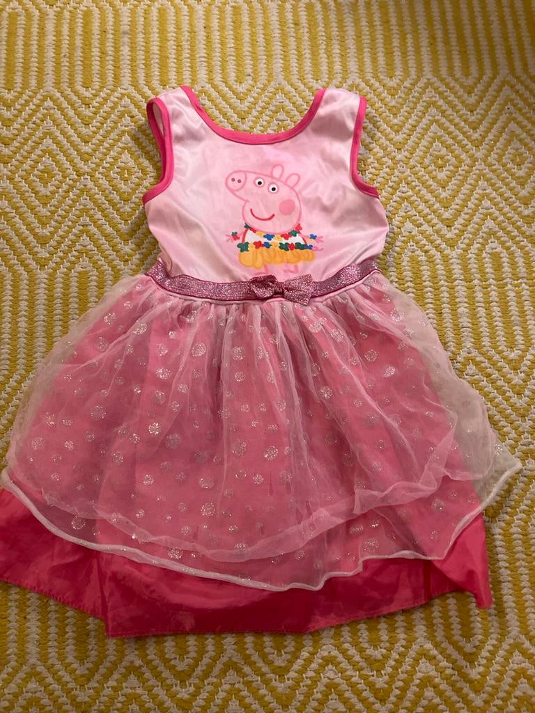 Peppa Pig jurk 3-4 jaar met tule, Kinderen en Baby's, Ophalen of Verzenden, Gebruikt, 104 of kleiner, Meisje