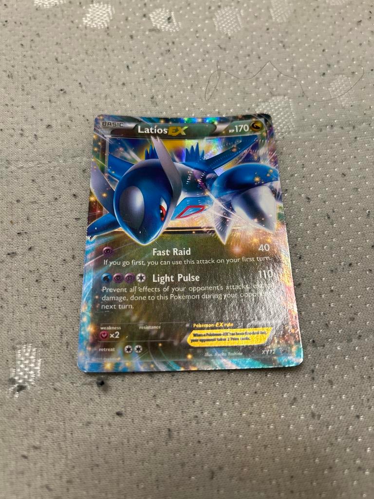 Pokémon Latios EX kaart, Ophalen of Verzenden, Gebruikt, Losse kaart, Foil