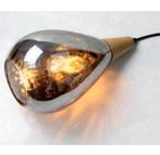 Hanglamp druppel chroom chrome e27 waterdruppel NIEUW + hout, Huis en Inrichting, Lampen | Hanglampen, 50 tot 75 cm, Nieuw, Ophalen of Verzenden