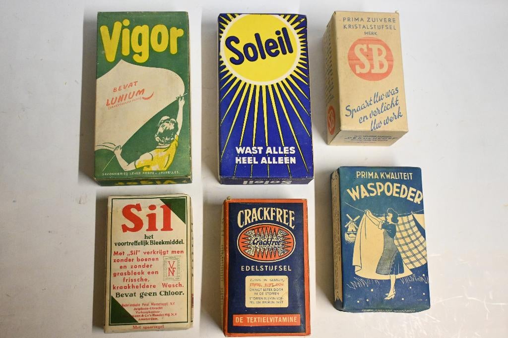 sil soleil crackfree vigor stijfsel wasmiddel verpakking lot, Ophalen of Verzenden, Zo goed als nieuw, Verpakking