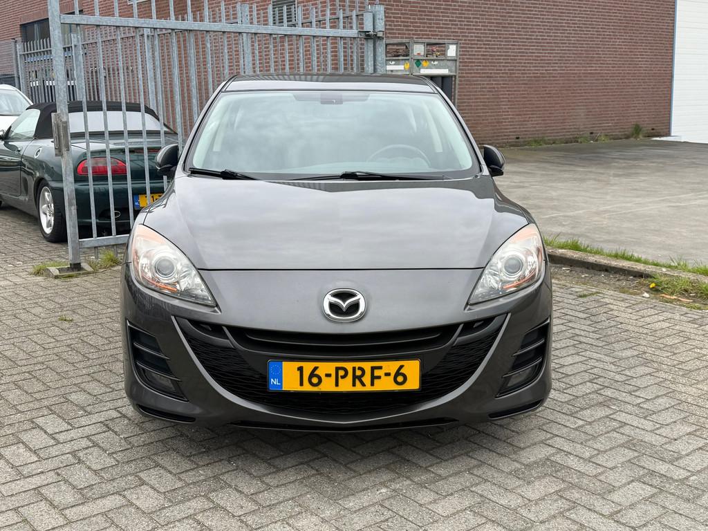 Mazda 3 1.6 GT-M Line 5 DEURS NL AUTO NAP! NAVI l CRUISE l P, Voorwielaandrijving, Stof, Gebruikt, Zwart