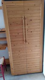 Houten kleding en opbergkast / maat 81x63x238cm / Deventer, Ophalen, Gebruikt, Hout, Overige typen