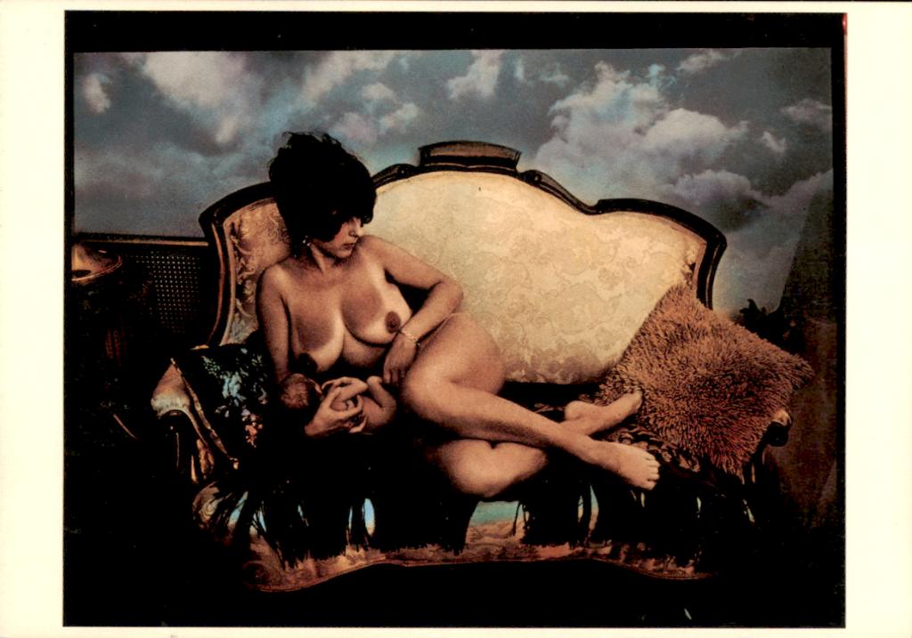 naakt model, op bank, Nico Vrielink, Verzenden, 1980 tot heden, Ongelopen, Overige thema's