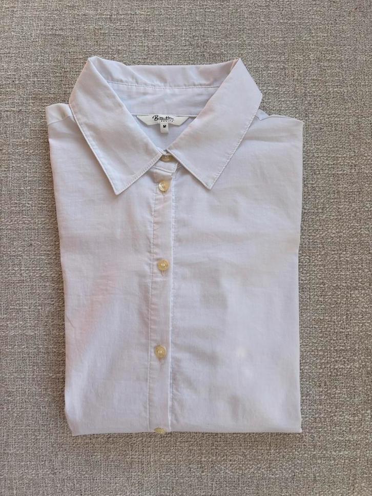 Witte blouse Bien Bleu, Kleding | Dames, Blouses en Tunieken, Zo goed als nieuw, Maat 38/40 (M), Wit, Ophalen of Verzenden