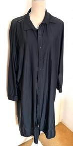 Exxcelent zwarte doorknoop jurk/vest maat 52[v], Kleding | Dames, Grote Maten, Ophalen of Verzenden, Zo goed als nieuw, Zwart