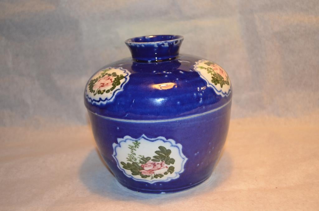 Twee polychrome dekselpotten China 20e eeuw., Antiek en Kunst, Ophalen of Verzenden