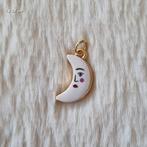 Bedel hanger charm moon maan maantje gezicht, Overige merken, Overige materialen, Verzenden, Nieuw