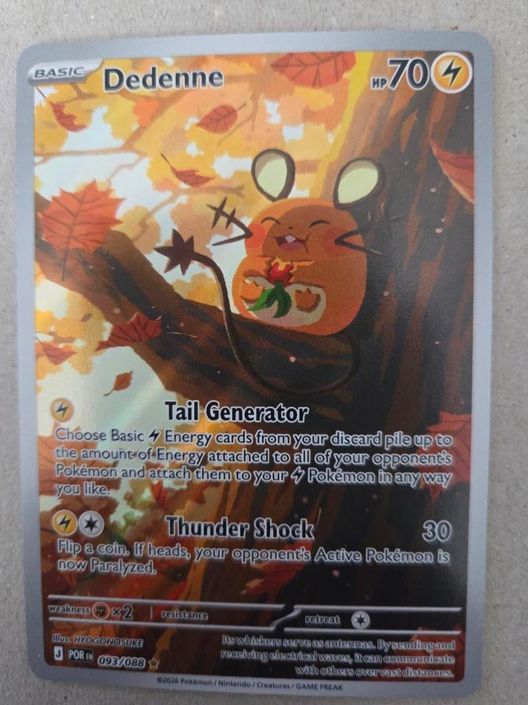 Pokémon kaart Dedenne 093/088, Hobby en Vrije tijd, Verzamelkaartspellen | Pokémon, Ophalen of Verzenden