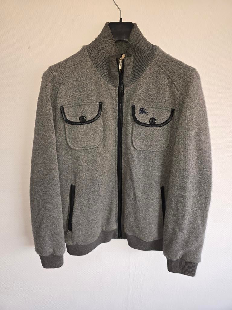 Burberry vest/jas - Maat XL, Kleding | Heren, Truien en Vesten, Ophalen, Maat 56/58 (XL), Grijs, Gedragen