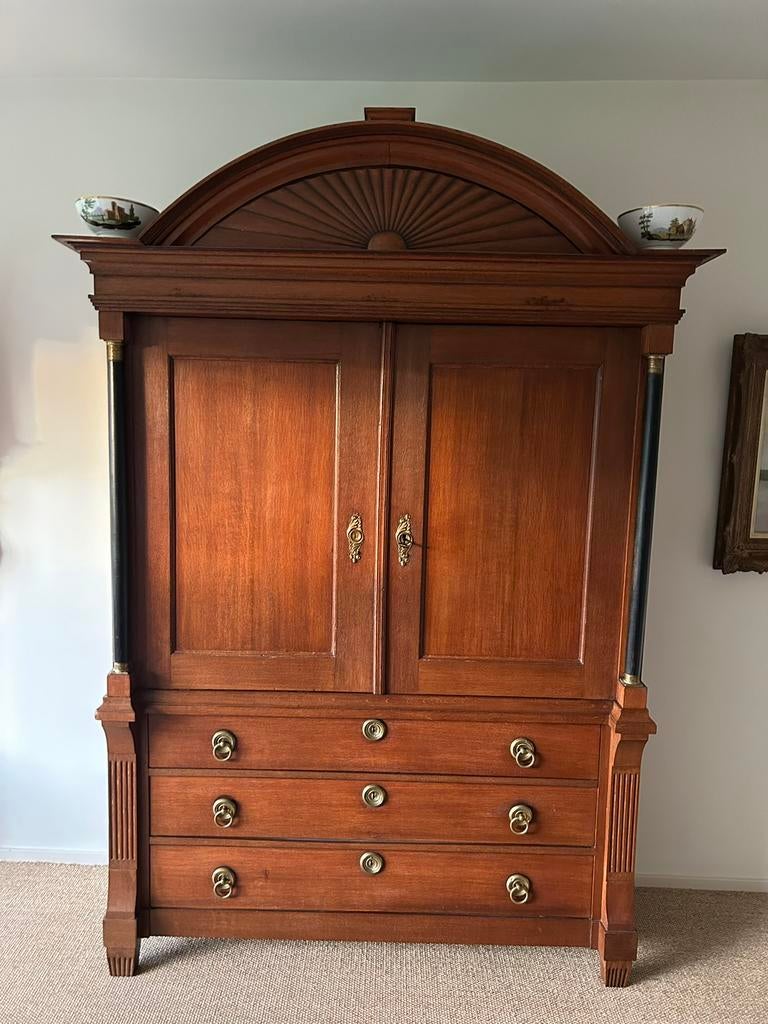 Prachtig Drents kabinet circa 1800, Antiek en Kunst, Antiek | Meubels | Kasten, Ophalen
