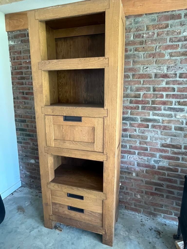 Mooie teak houten kast, Huis en Inrichting, Kasten | Boekenkasten, Ophalen, Zo goed als nieuw, 25 tot 50 cm, 50 tot 100 cm