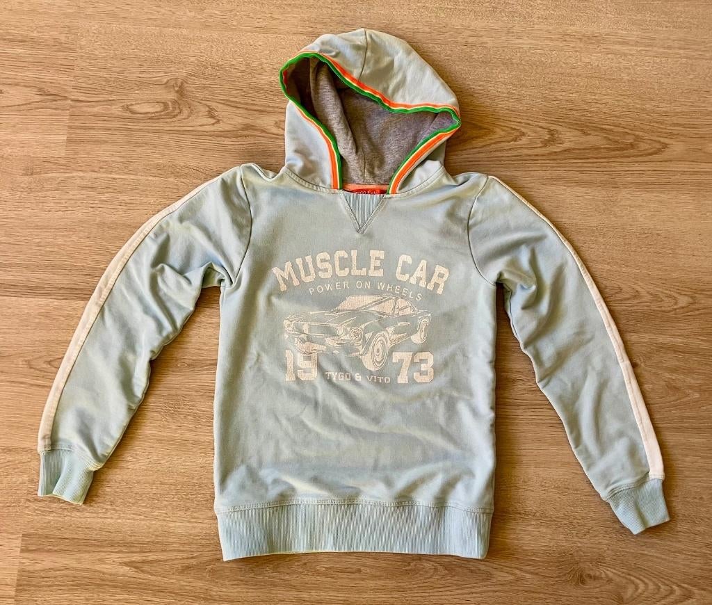 Leuke capuchontrui / hoodie van TYGO & vito 146-152, Kinderen en Baby's, Kinderkleding | Maat 146, Trui of Vest, Tygo&Vito, Ophalen of Verzenden