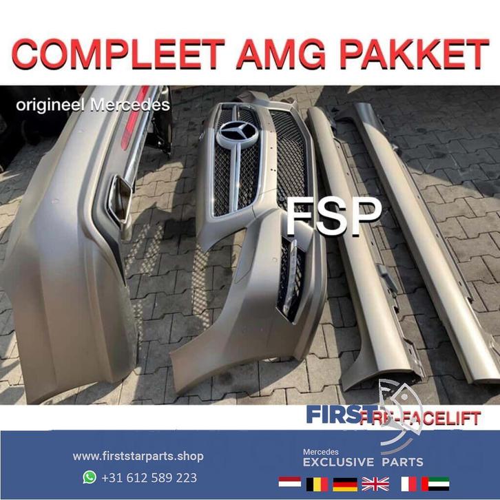 W218 CLS AMG PAKKET ORIGINEEL Mercedes COMPLEET VOORBUMPER+A, Auto-onderdelen, Carrosserie en Plaatwerk, Bumper, Voor, Achter