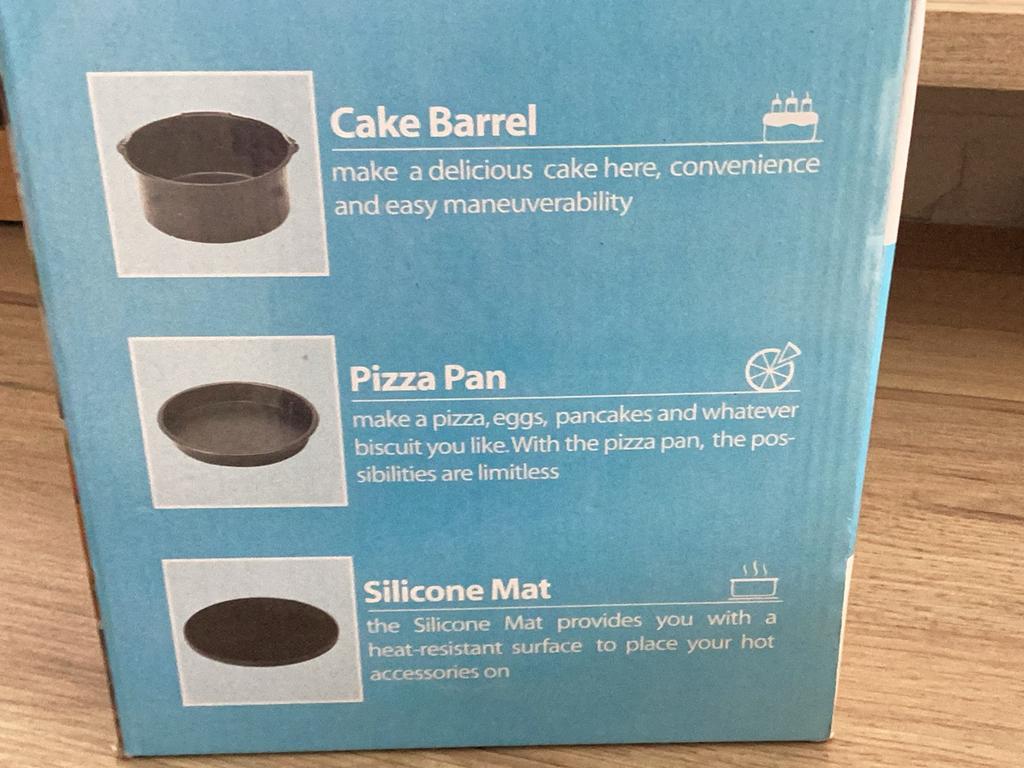 Airfryer Accessoires Set - Cakevat, Pizzapan, Grillrek, Ophalen of Verzenden, Nieuw, Overige materialen, Pannenset