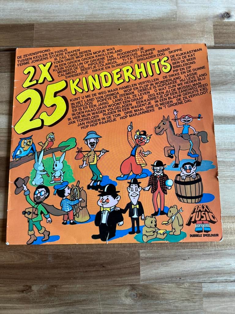 2x25 Kinderhits - Dubbele Speelduur LP, Ophalen of Verzenden, Gebruikt, Muziek, Tot 2 jaar