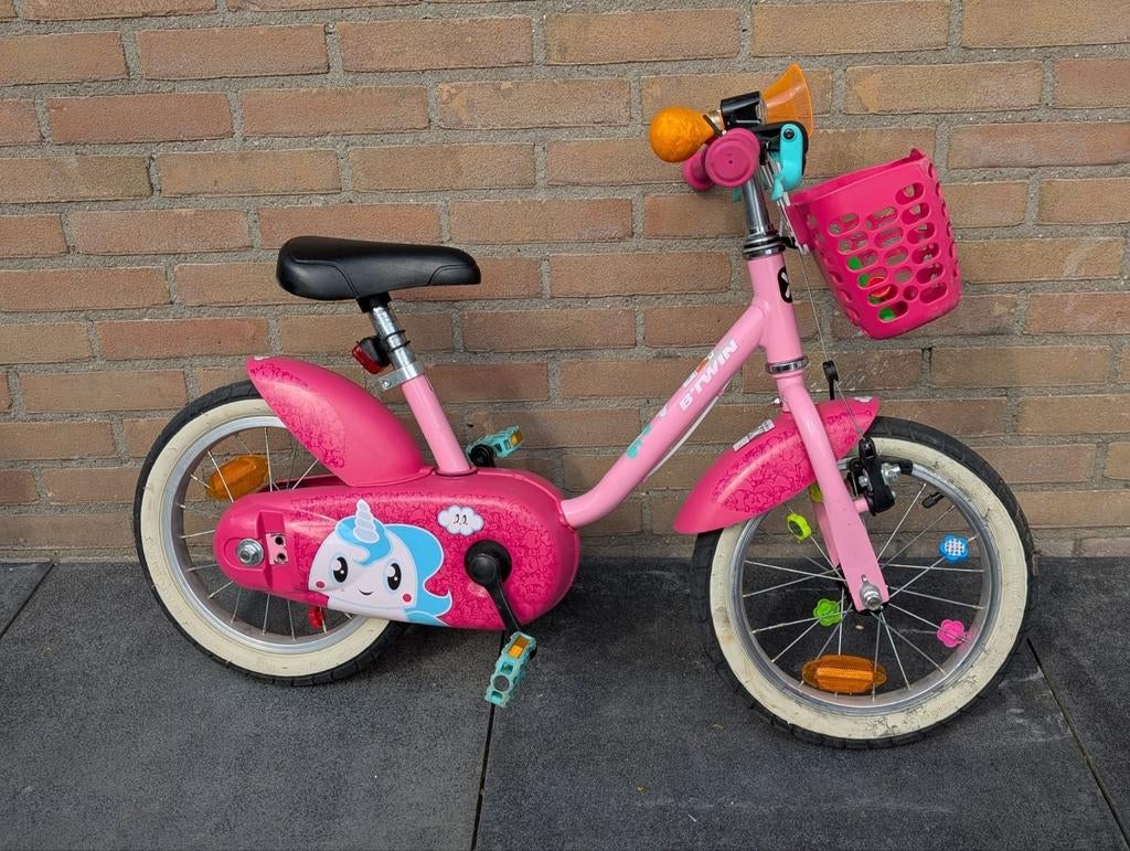Btwin 500 unicorn fiets 14", Fietsen en Brommers, Fietsen | Meisjes, Ophalen, 14 inch of minder