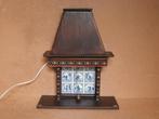 Miniatuur schouw haard vuurplaats lampje Delft blauw tegels, Ophalen of Verzenden