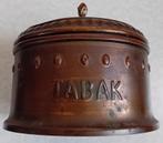 Antieke koperen tabakspot., Ophalen of Verzenden, Gebruikt, Tabaksdoos of Verpakking
