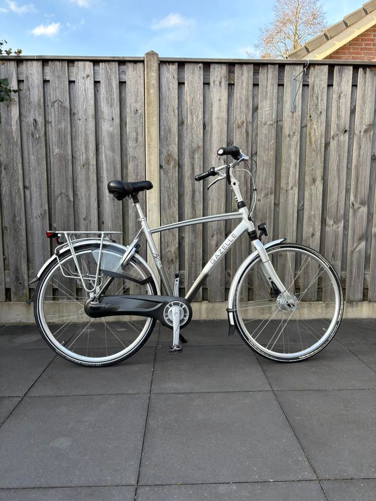 Gazelle Chamonix C8 Herenfiets – Framemaat 57 cm, Ophalen, Versnellingen, Zo goed als nieuw, 57 tot 61 cm