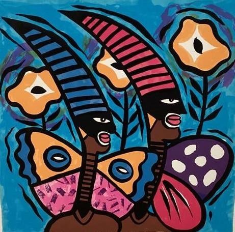 Clemens Briels: ’Nachtvlinders' (ingelijste zeefdruk), Ophalen