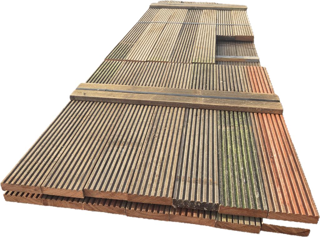 Hardhouten profielplanken 3.5x14.5 cm - nr: HP26, Tuin en Terras, Palen, Balken en Planken, Ophalen, 250 cm of meer, Planken, Hardhout