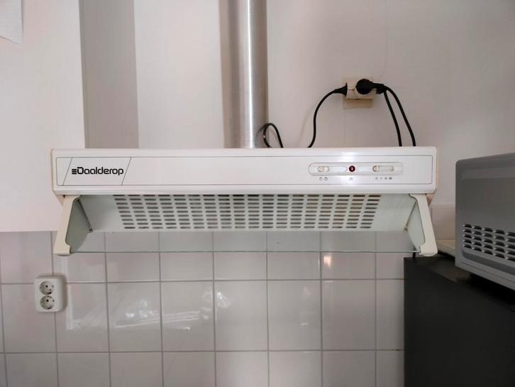 Daalderop Afzuigkap - Wit, 60cm breed, Witgoed en Apparatuur, Afzuigkappen, Gebruikt, Inbouw, Onderbouw afzuigkap, Minder dan 200 m³ per uur