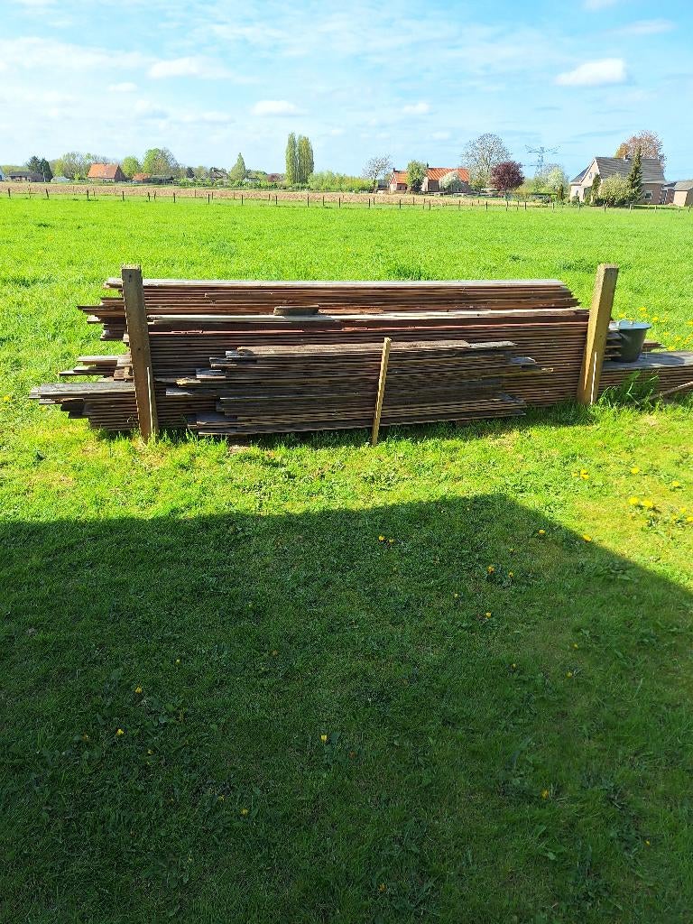Gebruikte Houten Rabatplanken,  Ophalen., Minder dan 3 m³, Ophalen, Overige houtsoorten
