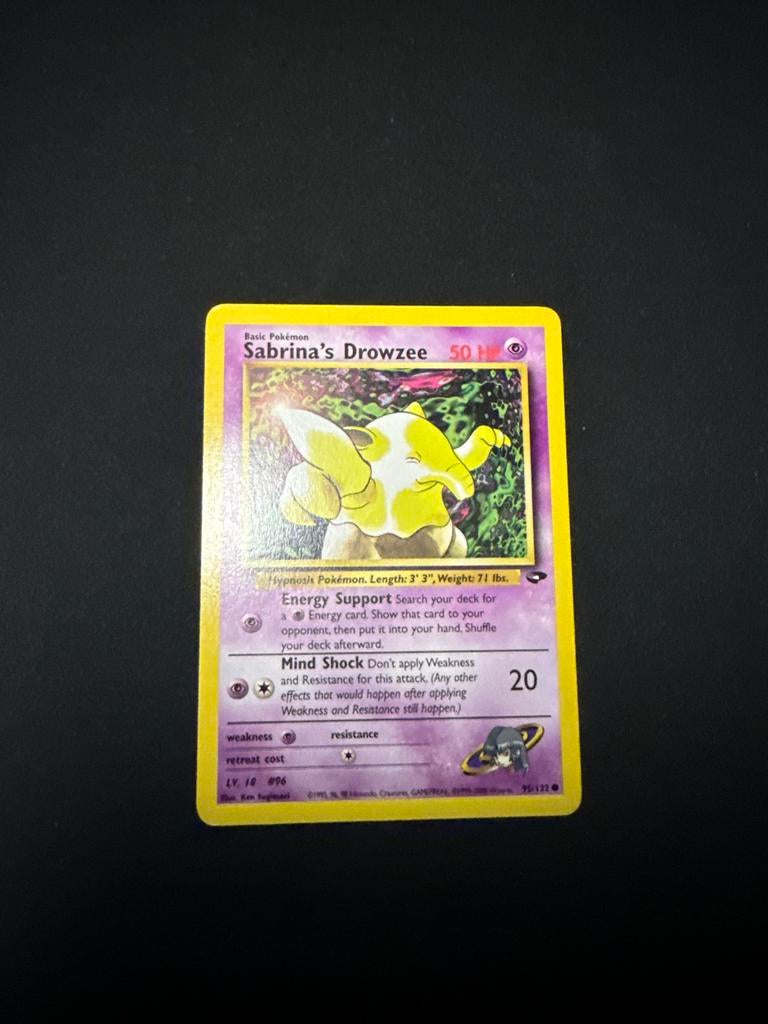 Sabrina's Drowzee Pokémon Kaart - Gym Heroes Set, Ophalen of Verzenden, Gebruikt, Losse kaart