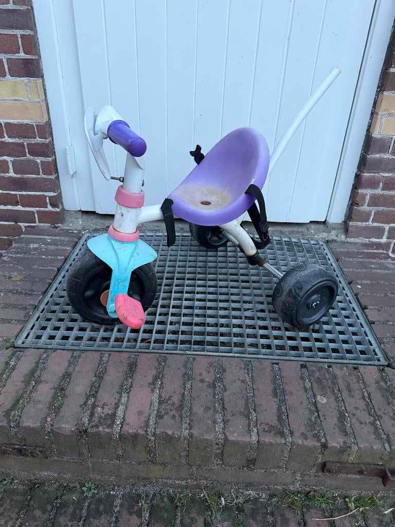 Kinder driewieler, Ophalen of Verzenden, Gebruikt, Duwstang