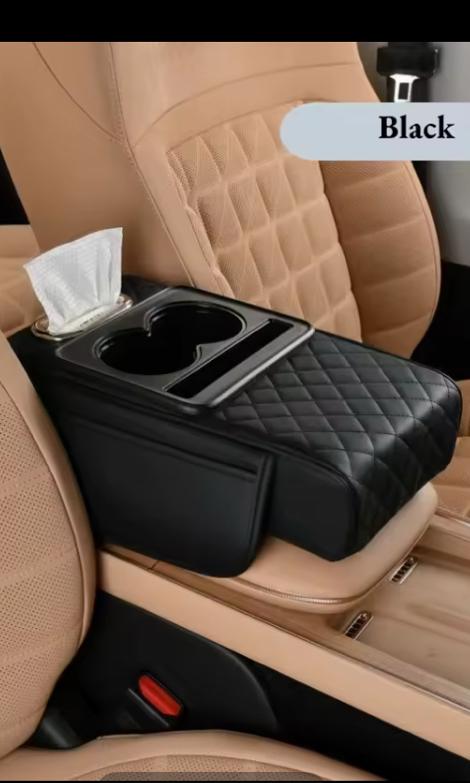 Luxe Universele Auto Armsteun Console met Bekerhouders & Tis, Verzenden, Nieuw