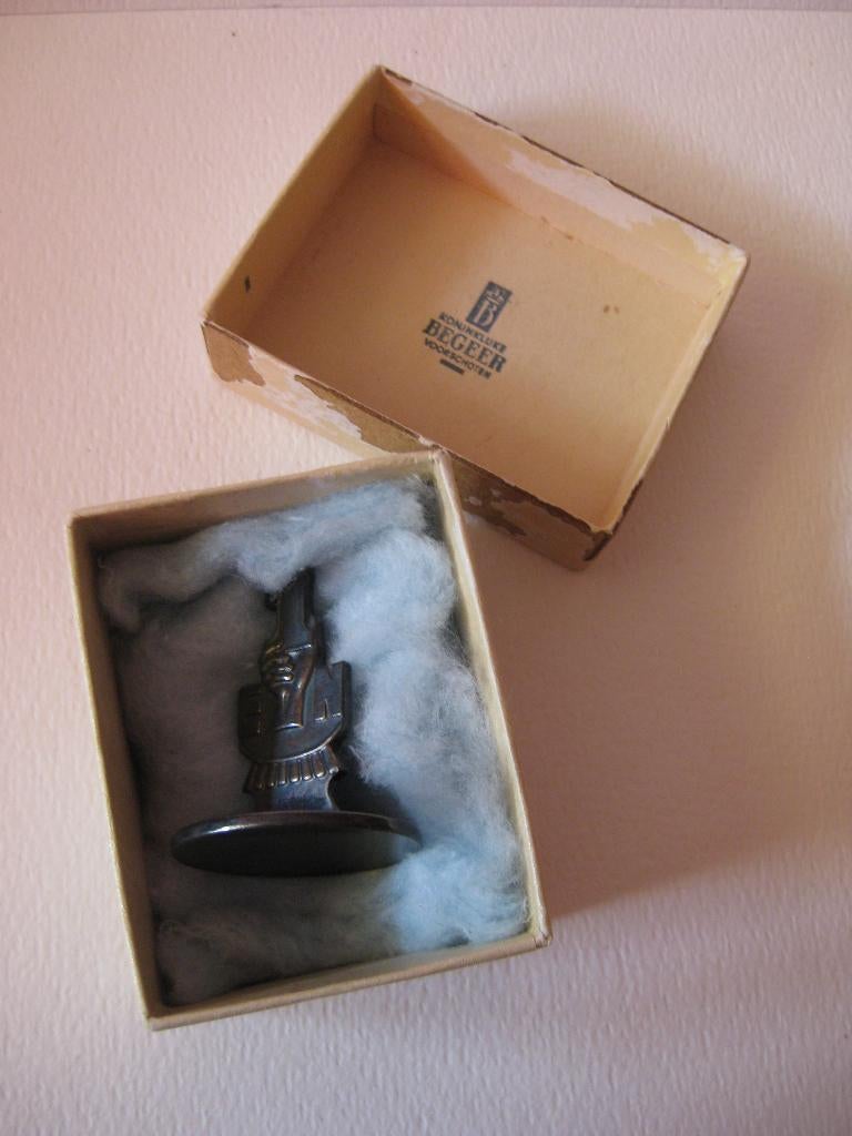 Sigarettendover 1e Nederlandsche Verzekeringsmij / Begeer, Verzamelen, Rookartikelen, Aanstekers en Luciferdoosjes, Ophalen, Zo goed als nieuw