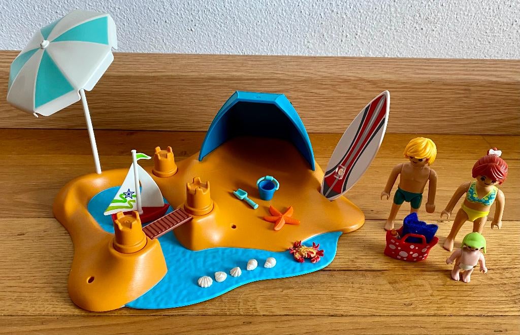 Playmobil 9425 Family Beach Day (niet compleet), Ophalen of Verzenden, Gebruikt, Complete set