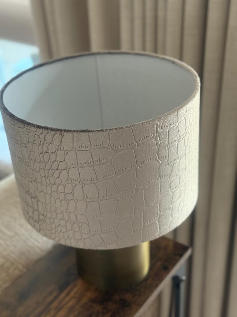 Beige velours lampenkap nieuw, Beige, Rond, Nieuw, Ophalen of Verzenden