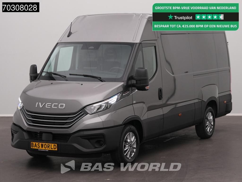 Iveco Daily 35S21 3.0L Automaat L2H2 210PK ACC LED Airco Cam, Auto's, Automaat, Stof, Euro 6, 4 cilinders