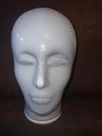 Vintage wit glazen hoofd koptelefoon, Ophalen of Verzenden, Audio en Video