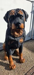 levensechte grote decoratiebeeld van een Rottweiler., Ophalen of Verzenden, Nieuw, Kunststof