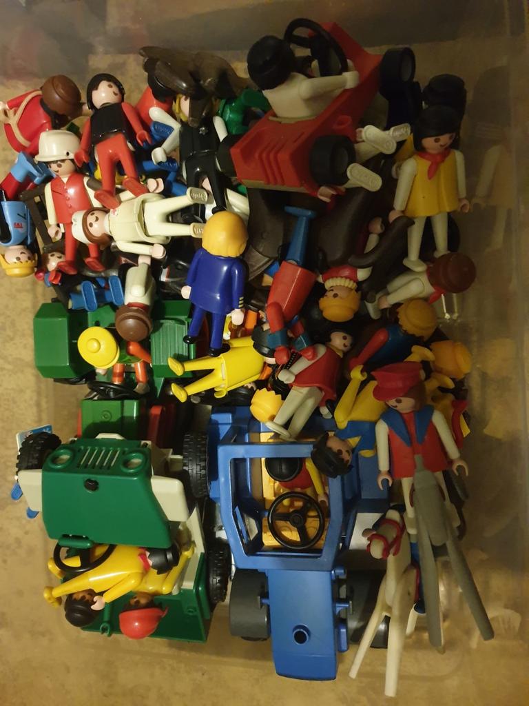 Curverdoos vintage jaren 70 playmobiel, Ophalen, Gebruikt