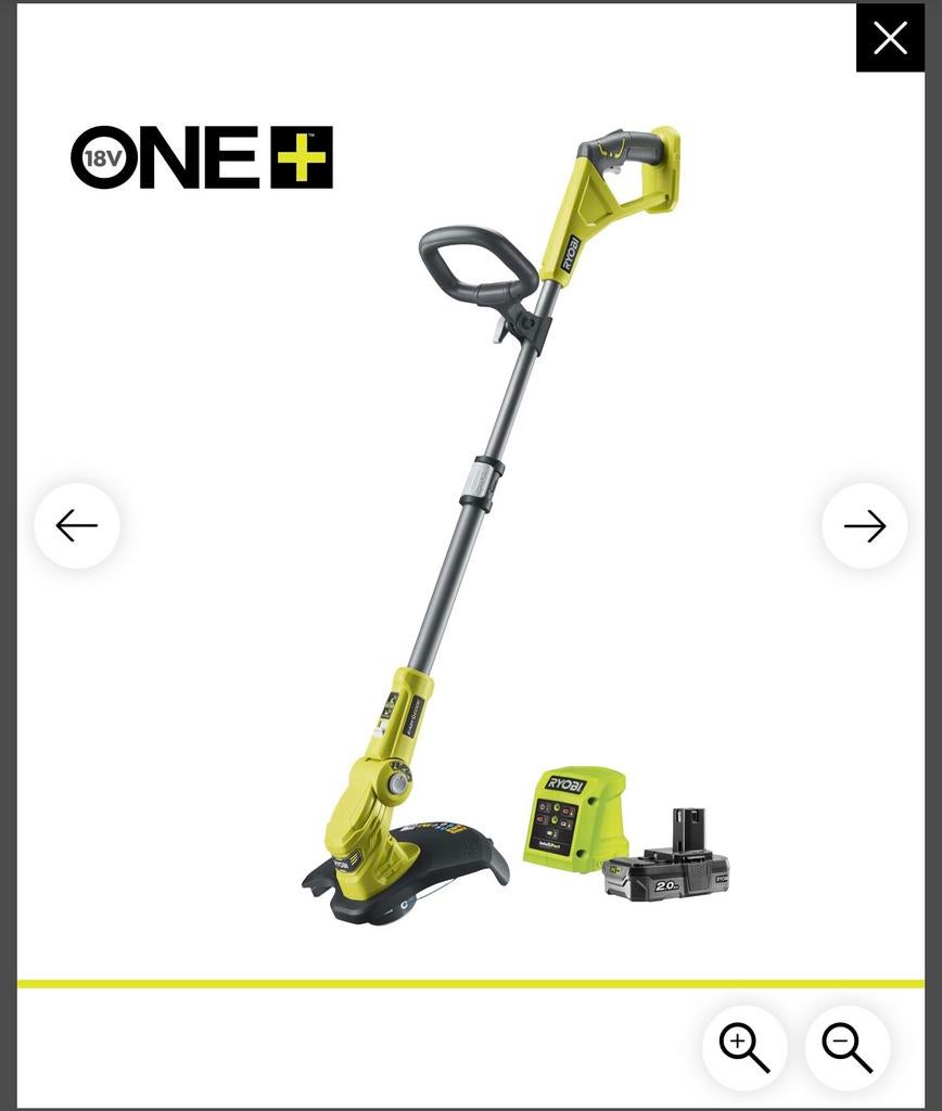 Ryobi RLT183220S Grastrimmer / Kantenmaaier - nieuw, Ophalen of Verzenden, Zo goed als nieuw, Accu
