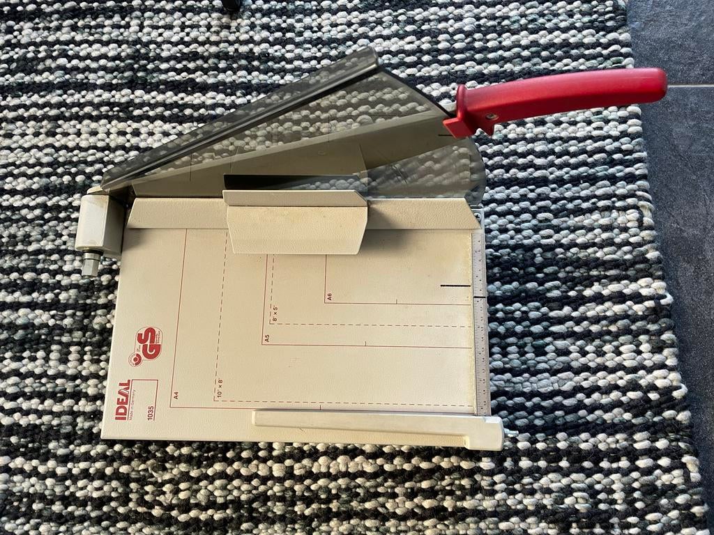 iDEAL 1035 bordsnijmachine, Diversen, Papierwaren, Ophalen, Zo goed als nieuw
