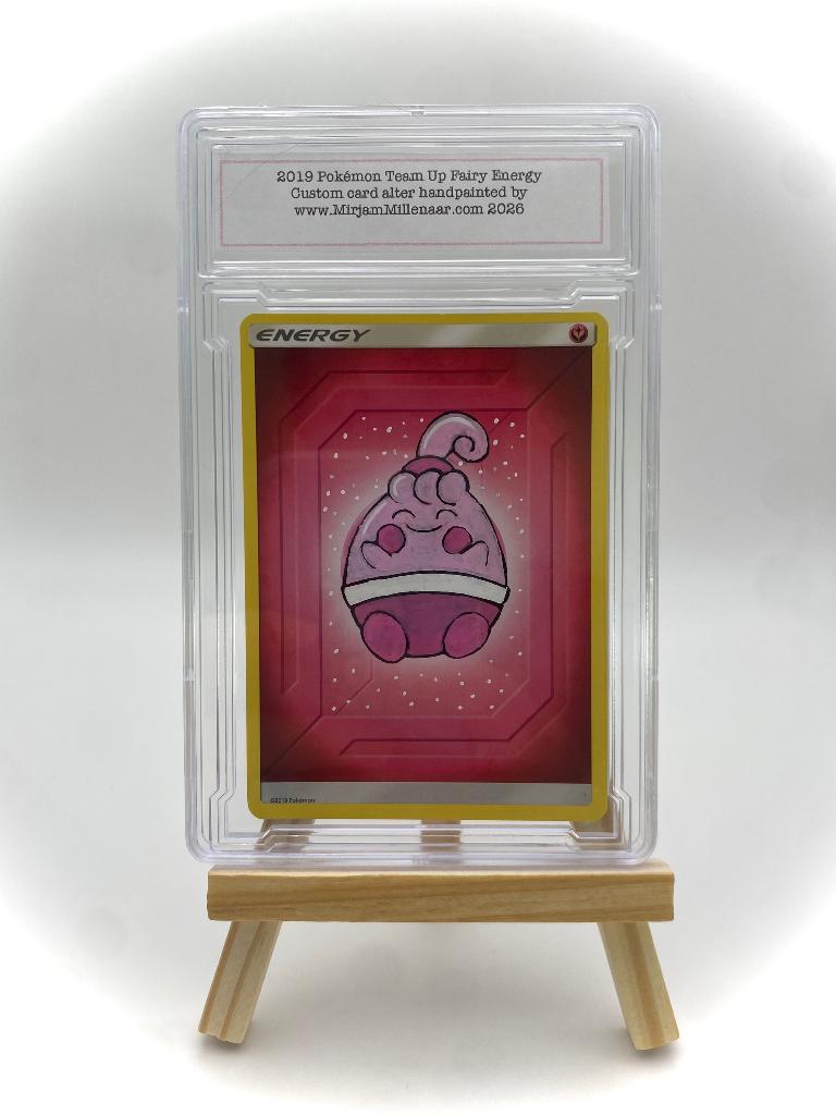 Handgeschilderde Happiny-unieke Pokémon Card Alters, Ophalen of Verzenden, Nieuw, Overige typen