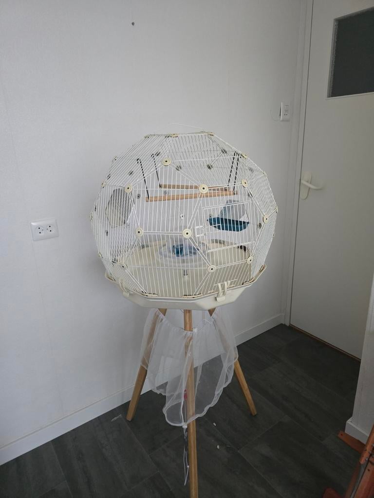 Omlet geo kooi, Ophalen, Gebruikt, Metaal, Vogelkooi