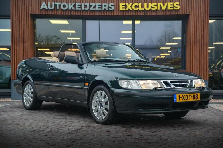 Saab 9-3 Cabrio 2.0 SE Leder Stoelverwarming Automaat Comple, Auto's, Saab, Bedrijf, Te koop, Saab 9-3, ABS, Airbags, Airconditioning
