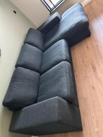 Comfortabele bank met longchair - antraciet, Ophalen, 250 tot 300 cm, Gebruikt, Vierpersoons of meer