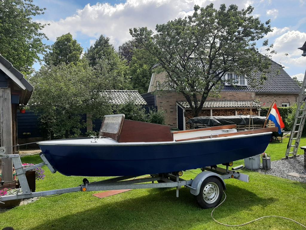 Klassieke  aluminium boot incl trailer, Ophalen, Gebruikt, Aluminium