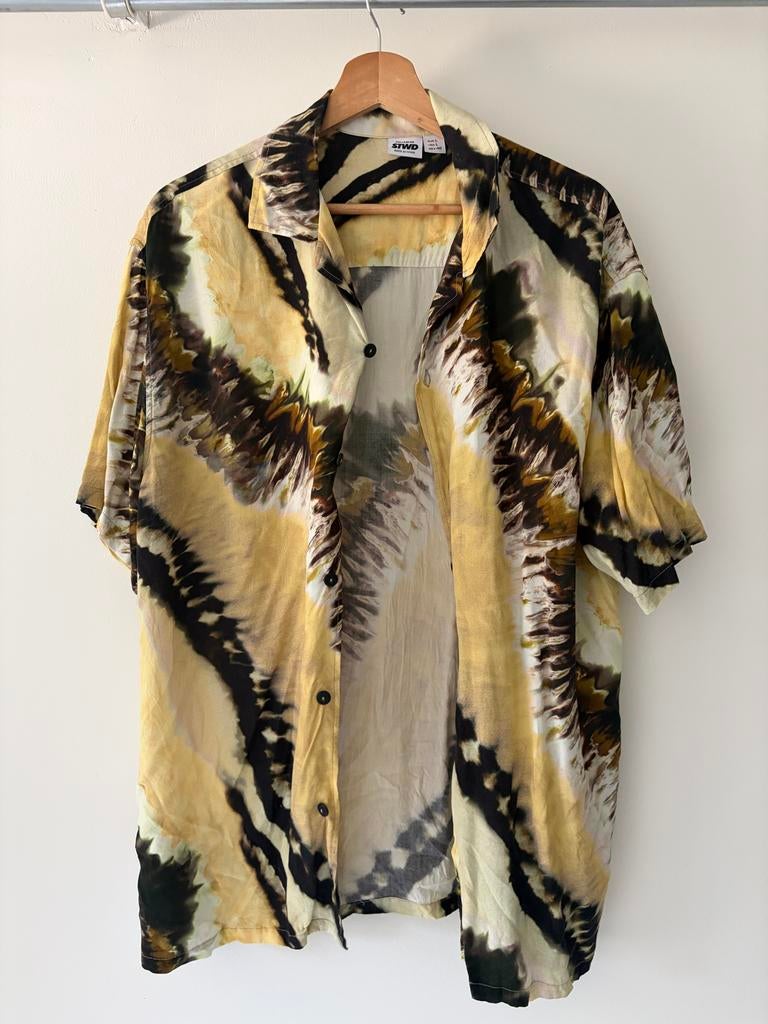 Hawaii overhemd met tie-dye print, Ophalen of Verzenden, Gedragen, Overige kleuren, Halswijdte 41/42 (L)