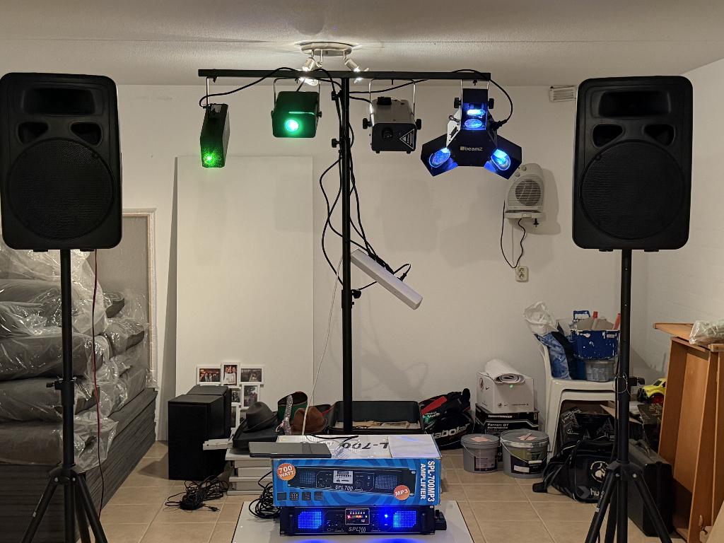 Complete DJ set te koop – Geluid, verlichting & rookmachine, Audio, Tv en Foto, Luidsprekers, Gebruikt, Overige typen, 120 watt of meer