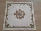 Oud geborduurd tafelkleed 60cm x 60cm, Ophalen of Verzenden, Gebruikt