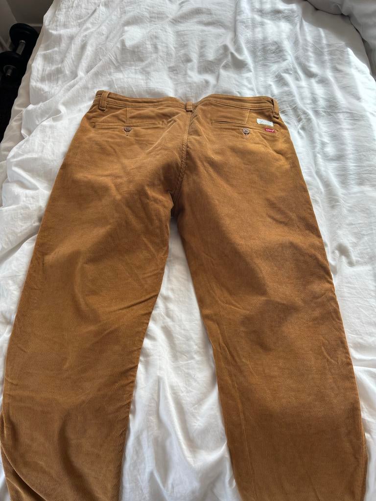 Levi's rib broek, Ophalen, Gedragen, Maat 52/54 (L), Bruin