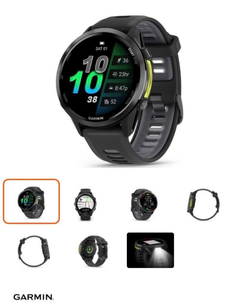 Garmin Forerunner 970 GPS Hardloop Smartwatch, Sieraden, Tassen en Uiterlijk, Sporthorloges, Afstand, Zwart, Nieuw, Ophalen of Verzenden